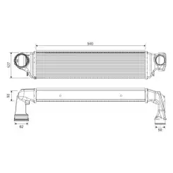 VALEO Turbo İntercooler Radyatörü 818716