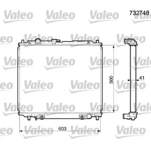 VALEO Motor Su Radyatörü 732748