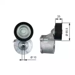 GATES Alternatör V Kayış Gergi Rulmanı Kütüklü T39281