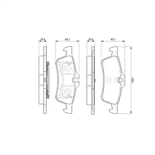 BOSCH Arka Fren Balatası Tk 0986494130