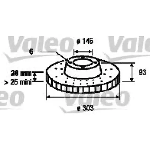 VALEO Arka Fren Diski Takım 187146