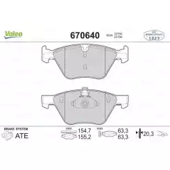 VALEO Ön Fren Balatası 670640