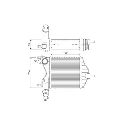 VALEO Turbo İntercooler Radyatörü 817882