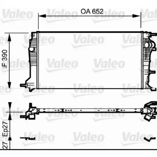 VALEO Motor Su Radyatörü 735182