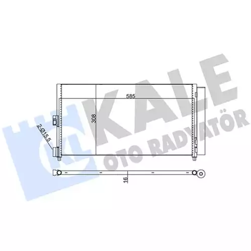 KALE Klima Radyatörü Kondanser 386000