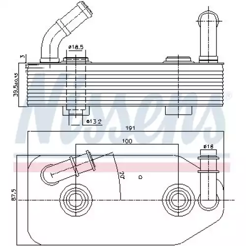 NISSENS Motor Yağ Radyatörü Otomatik 90667