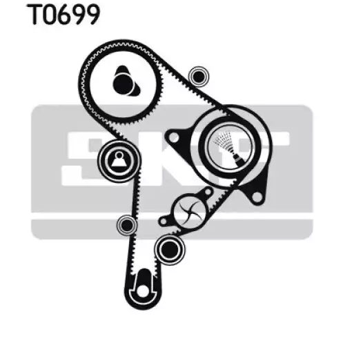 SKF Eksantrik Triger Kayış Seti VKMA01263