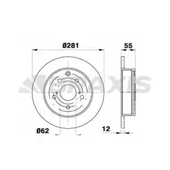 BRAXIS Arka Fren Diski Düz AE0281