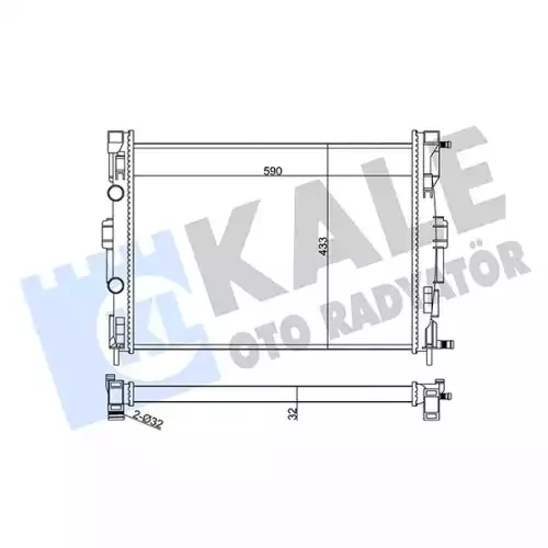 KALE Motor Su Radyatörü 351005