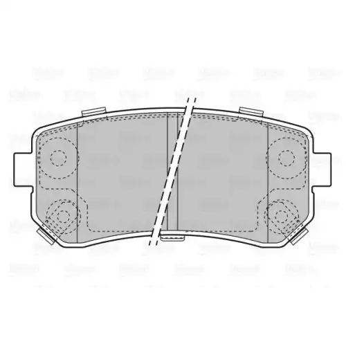 VALEO Arka Fren Balatası Tk 598867