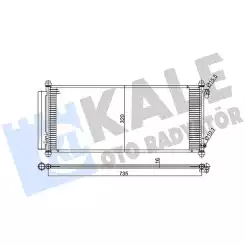 KALE Klima Radyatörü Kondanser 392000