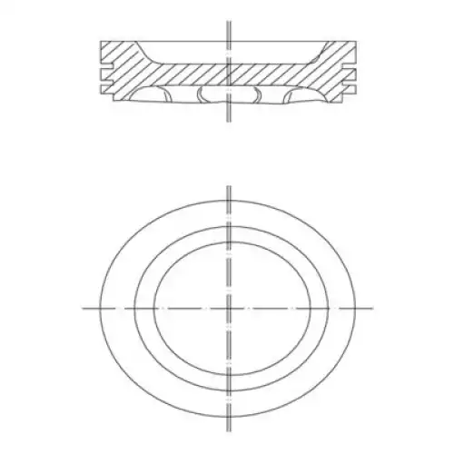 MAHLE Piston+Segman 0.40 78.50Mm 031 88 01