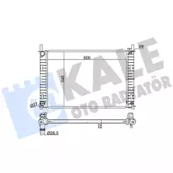 KALE Motor Su Radyatörü Brazing 349500