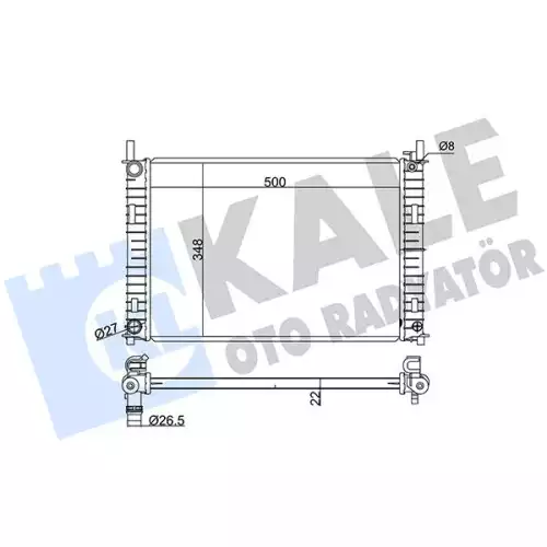 KALE Motor Su Radyatörü Brazing 349500