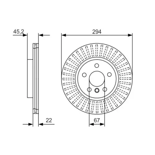 BOSCH Ön Fren Diski 0986479C91