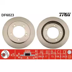 TRW Ön Fren Diski Havalı 286.5.mm DF6023