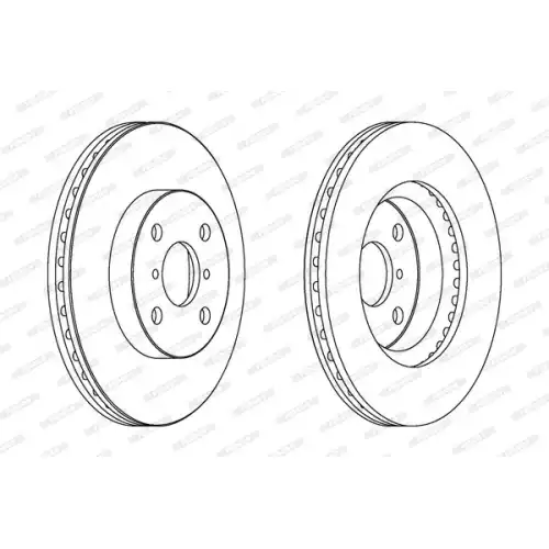 FERODO Ön Fren Diski Havalı (258 4) DDF1587