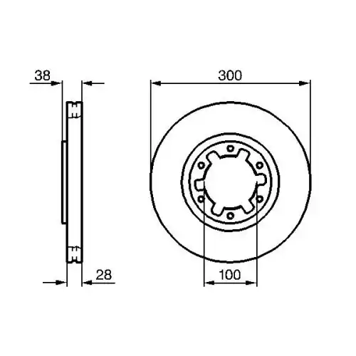 BOSCH Fren Diski Havalı Ön 300 6Mm 0986479031