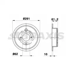 BRAXIS Arka Fren Diski AE0612