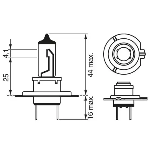 BOSCH Ampül 12V H7 Px26D Longlıfe Daytıme 1987302078