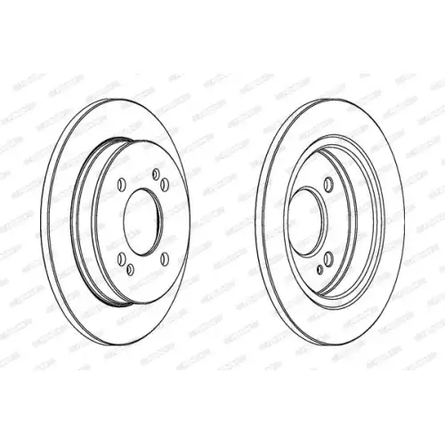 FERODO Arka Fren Diski Düz (234 4) DDF1793C