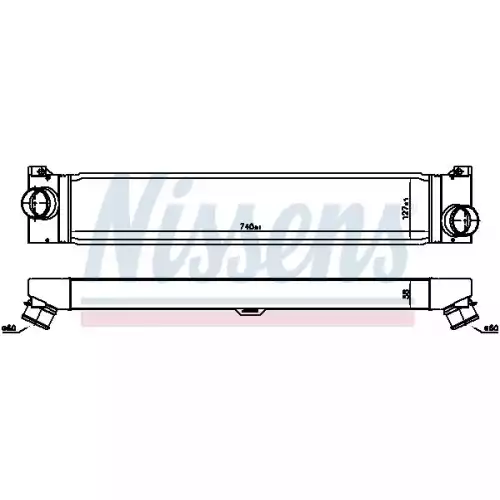 NISSENS Turbo İntercool Radyatörü 745x145x64 96623