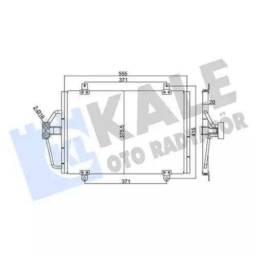 KALE Klima Radyatörü Kondanser 344320