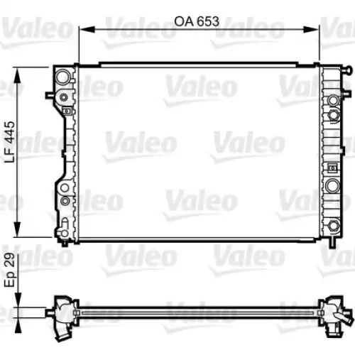 VALEO Motor Su Radyatörü 731841