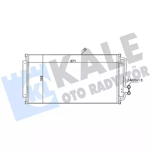KALE Klima Radyatörü Kondanser 345630