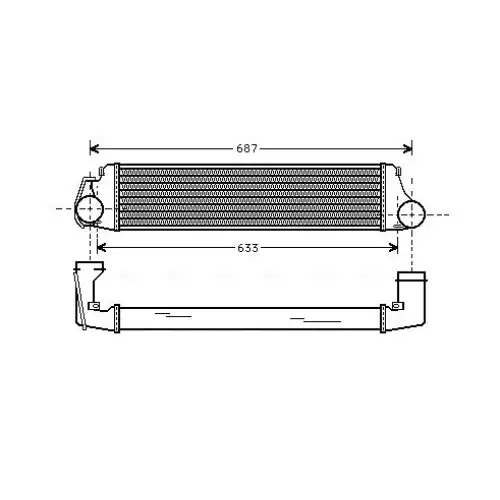 AVA Turbo İntercooler Radyatörü BW4207