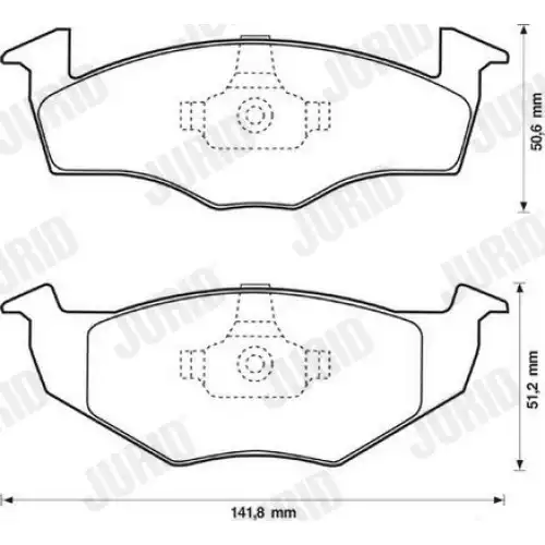JURID Ön Fren Balatası Fişsiz (Kalın) 571915J