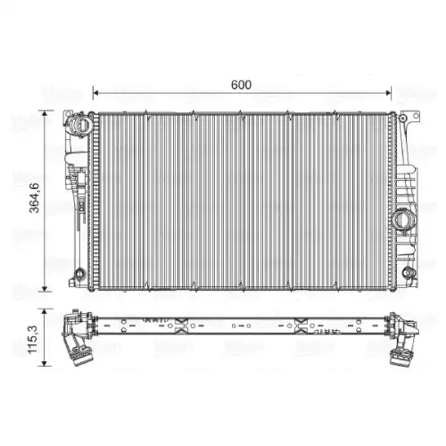 VALEO Motor Su Radyatörü 735455