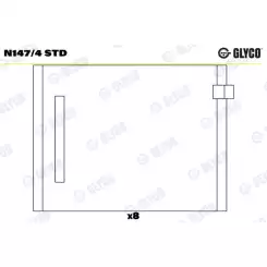 GLYCO Eksantrik Yatak N147/4 STD