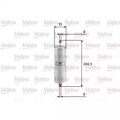 VALEO Yakıt Filtre Benzin 587015