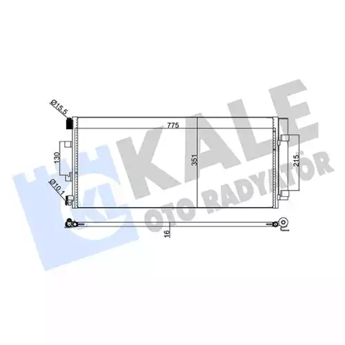 KALE Klima Radyatörü Kondanser 342560