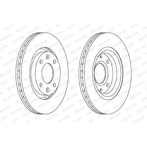 FERODO Ön Fren Diski Havalı 266Mm DDF1140