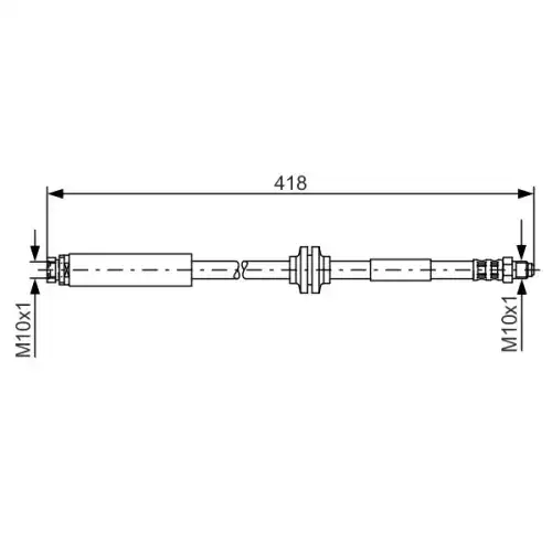 BOSCH Fren Hortumu Arka 418mm 1987481058