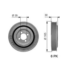 GATES Krank Kasnağı TVD1032