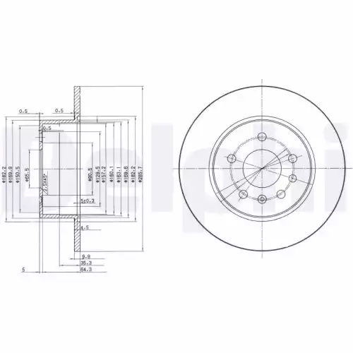 DELPHI Arka Fren Diski 286Mm BG3274