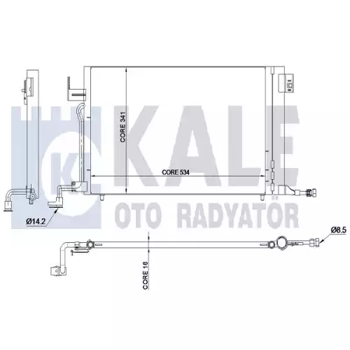 KALE Klima Radyatörü Kondanser 345215