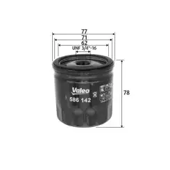 VALEO Yağ Filtre 586142