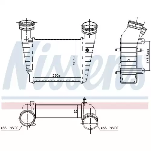 NISSENS Turbo İntercool Radyatörü 96680