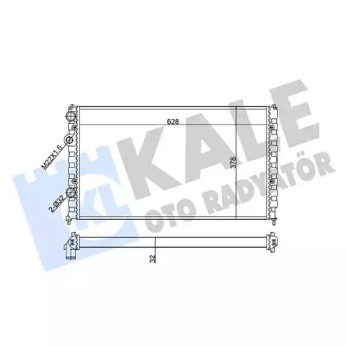 KALE Motor Su Radyatörü Klimasız 628X378 348260