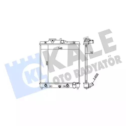 KALE Motor Su Radyatörü 383800