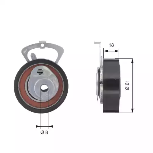 GATES Eksantrik Triger Gergi Rulmanı T43078