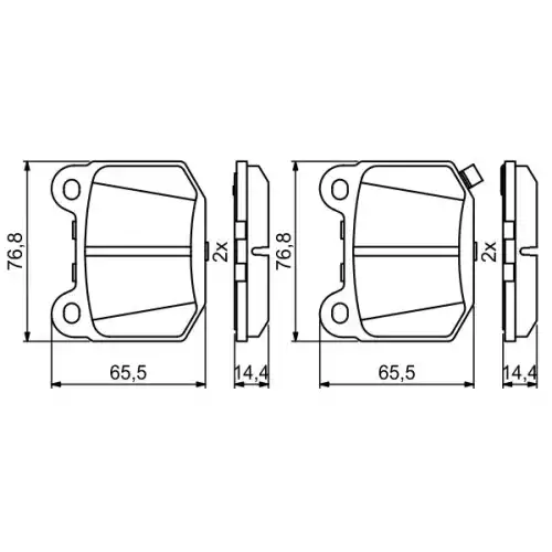 BOSCH Arka Fren Balatası Tk 0986494865