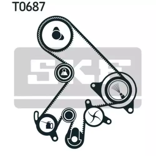 SKF Eksantrik Triger Kayış Seti VKMA91303