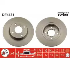 TRW Ön Fren Diski Takım DF4131