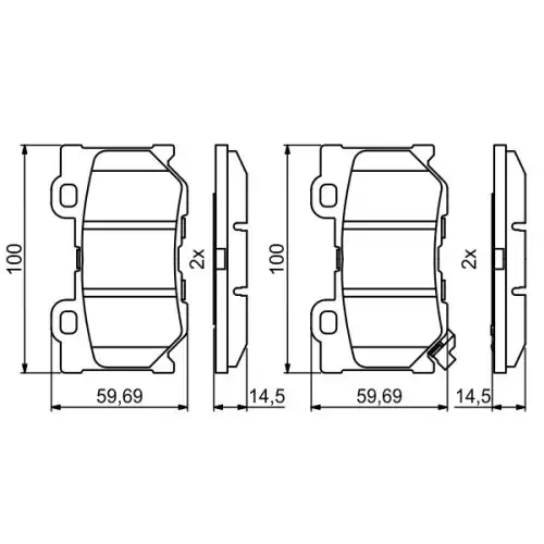 BOSCH Arka Fren Balatası Tk 0986494863