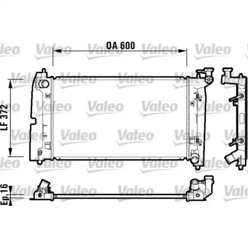 VALEO Motor Su Radyatörü 734200